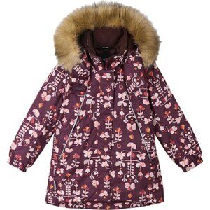 Reima Muhvi Reimatec Winter Jacket With Detachable Faux Fur Trim Hood, Deep Purp